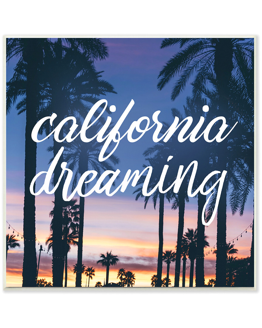 Stupell California Dreaming Cursive By Cynthia Alvarez In Blue