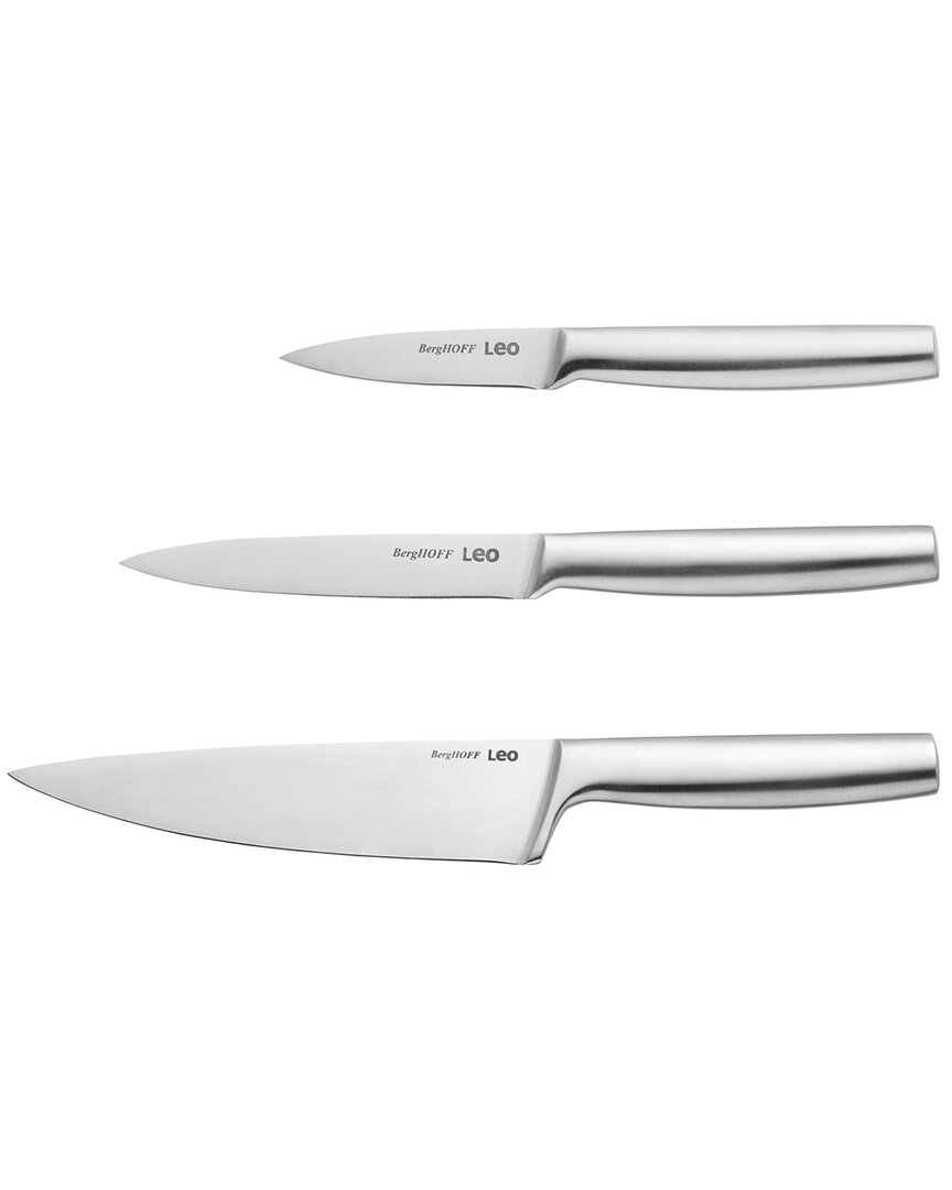 Shop Berghoff Leo 3pc Legacy Silver Stainless Steel Starter Knife Set