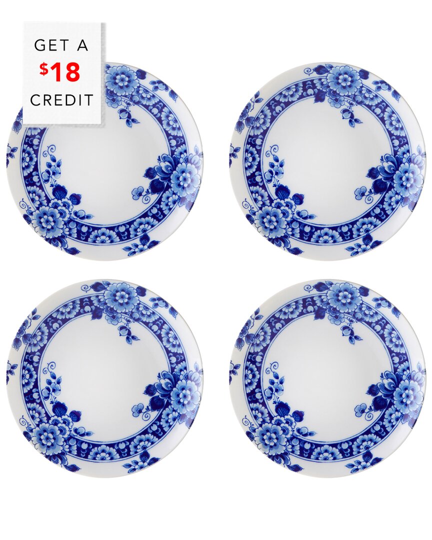 Shop Vista Alegre Blue Ming Dessert Plates (set Of 4) With $18 Credit