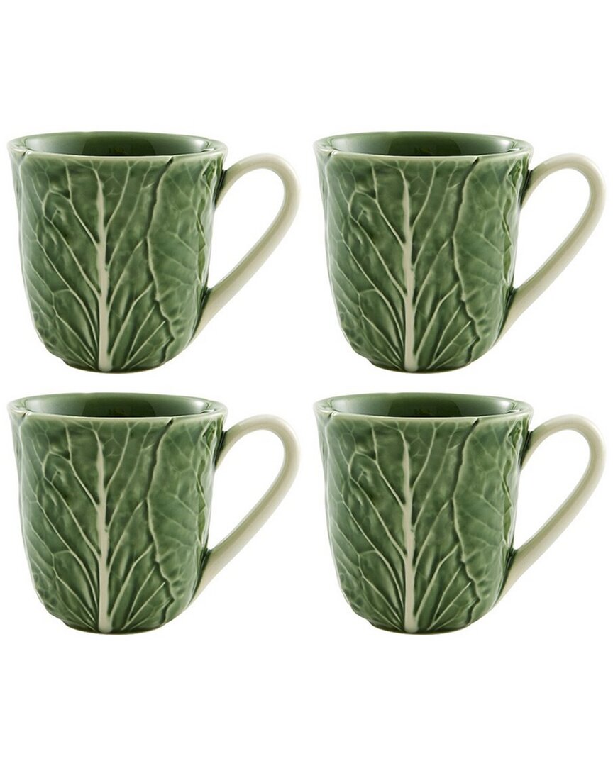 Bordallo Pinhiero Bordallo Pinheiro Set Of 4 Cabbage Mugs