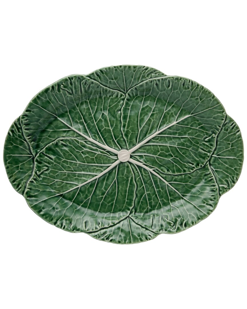 Shop Bordallo Pinhiero Cabbage Green Oval Platter