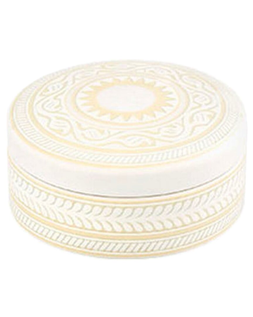 Vista Alegre Ivory Small Round Box With $6 Credit In White