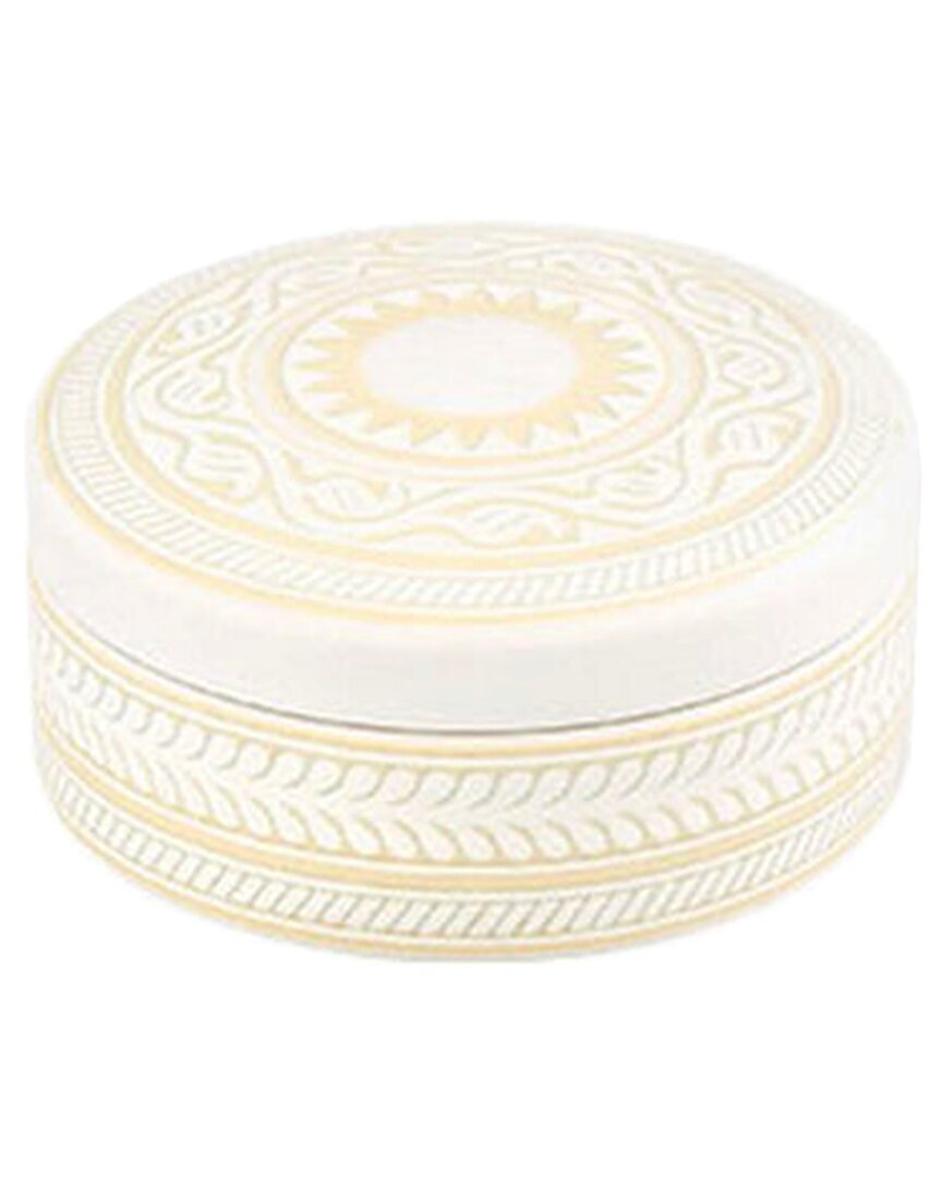 Vista Alegre Ivory Small Round Box With $6 Credit In Ivory