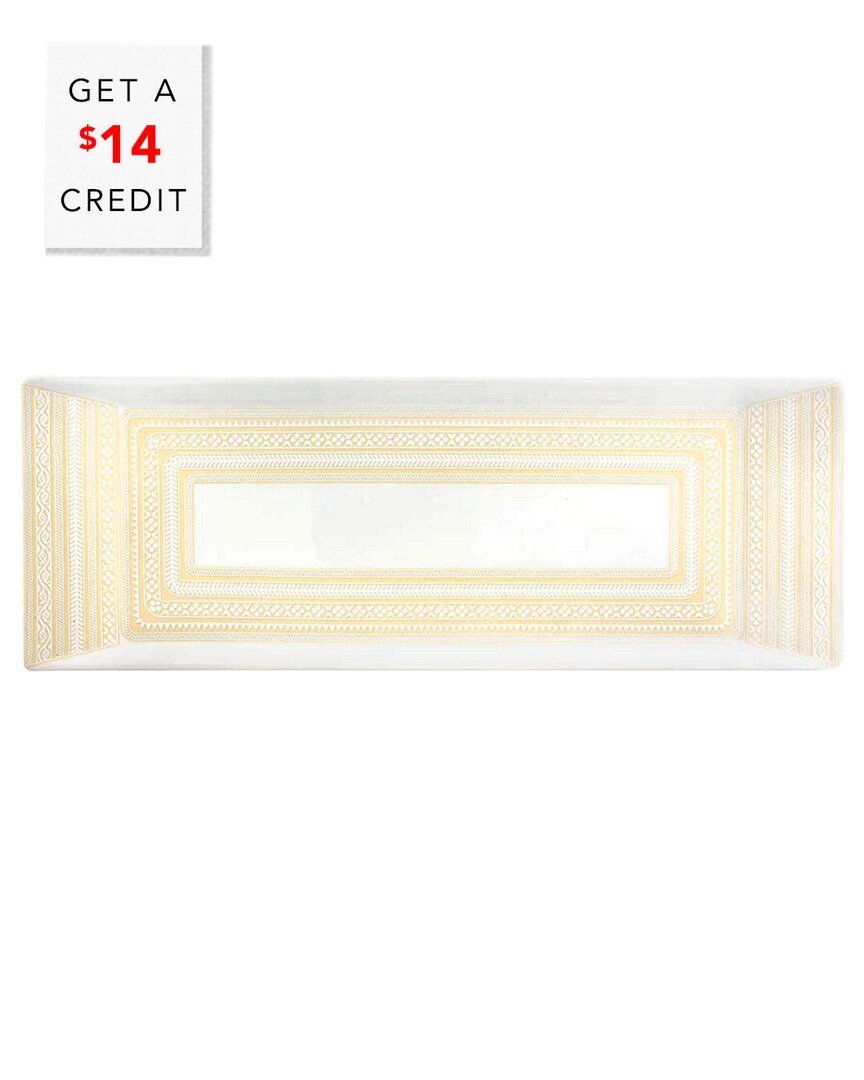 Vista Alegre Ivory Tart Tray With $14 Credit In Ivory