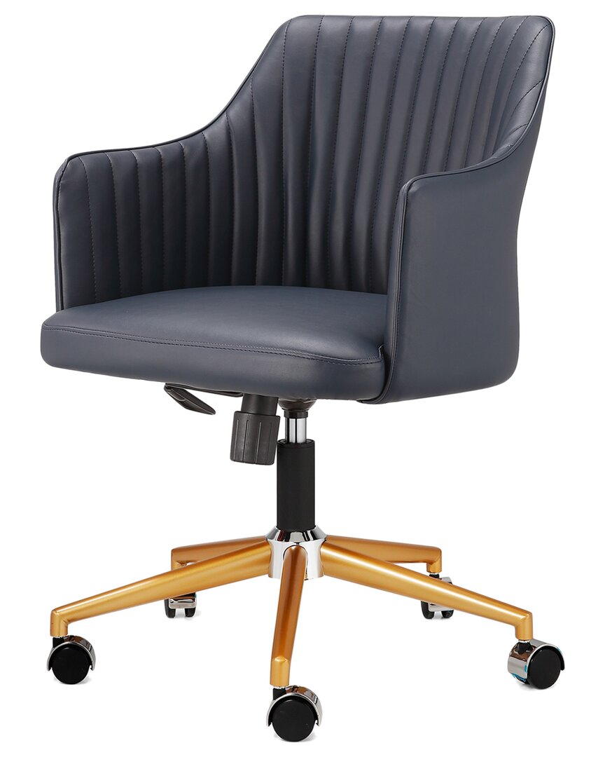 Design Guild Flock Modern Ribbed Office Chair In Black