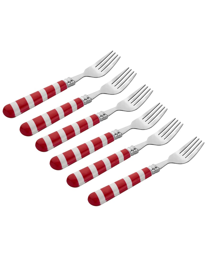 GODINGER GODINGER CANDY CANE 6PC FORK SET