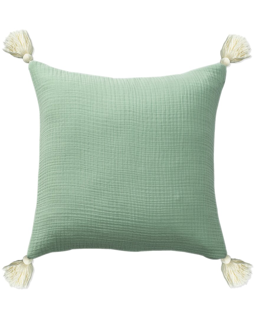 Lr Home Amaze Tasseled Throw Pillow In Green