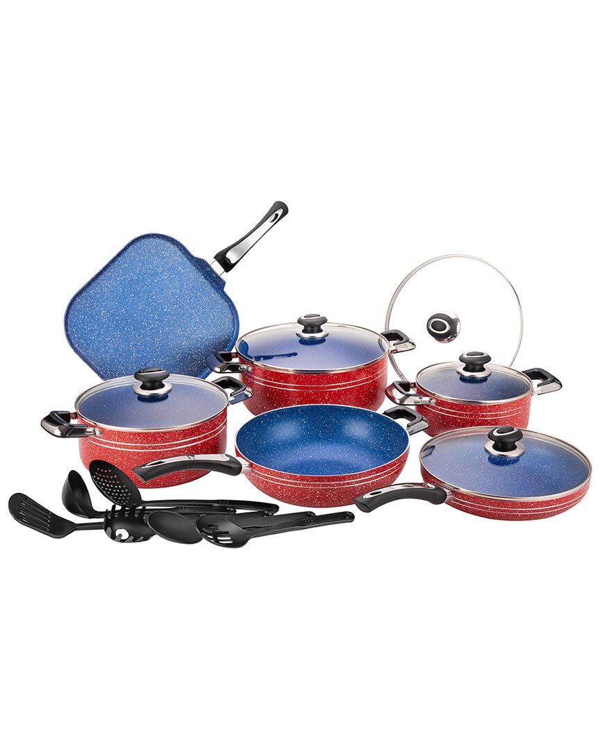 Alpine Cuisine 17pc Set Aluminum Cookware In Multi