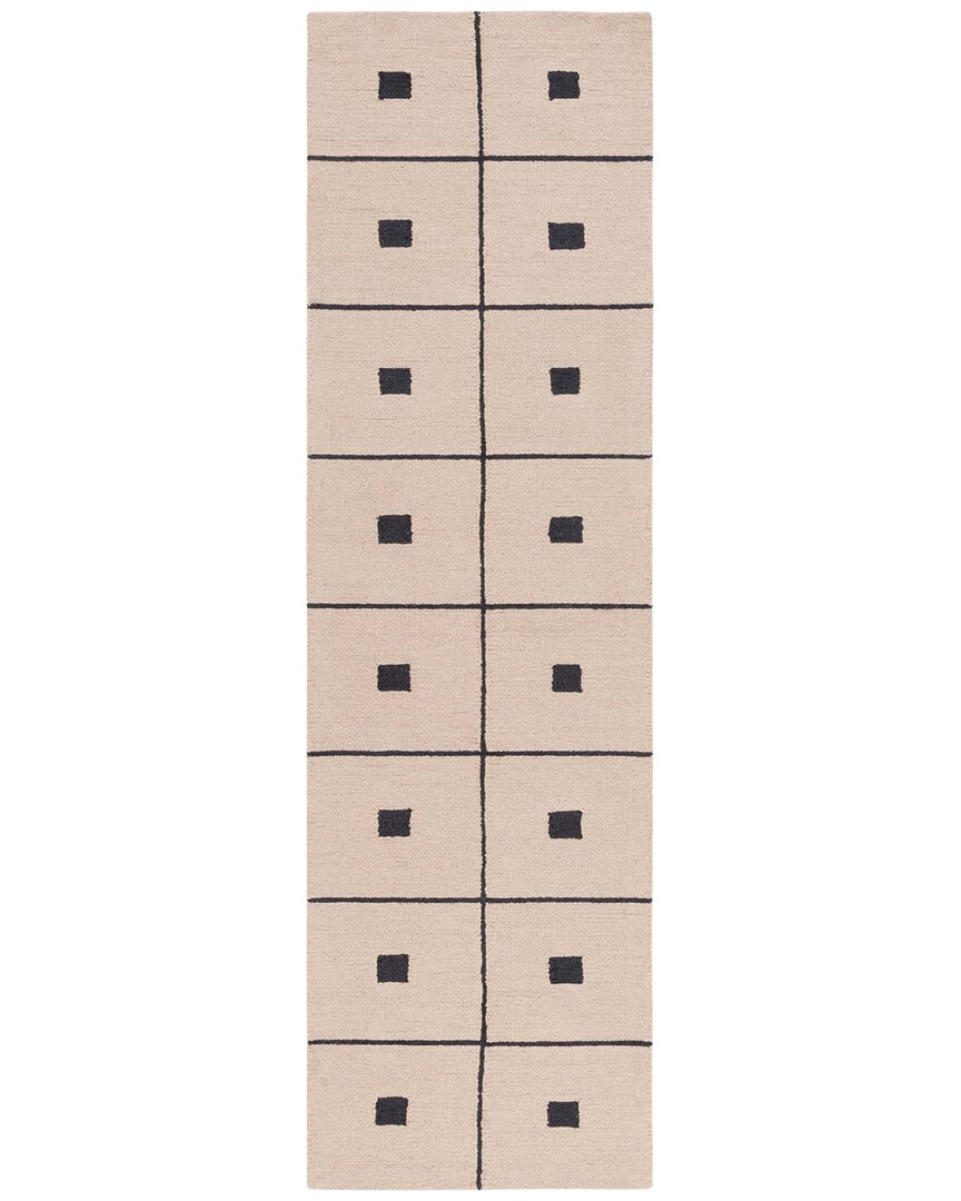 Martha Stewart 300 Wool & Cotton With Latex Rug In Beige