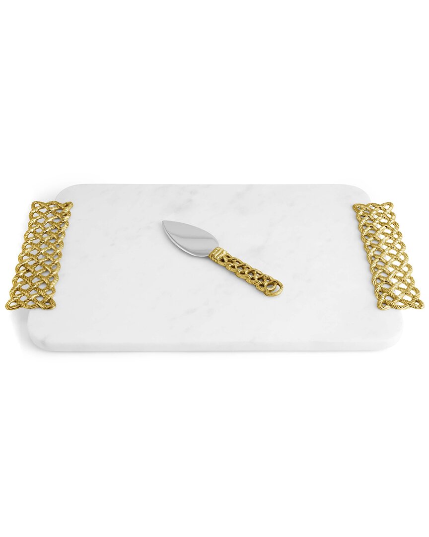 Michael Aram Micheal Aram Love Knot Cheese Board With Spreader In White