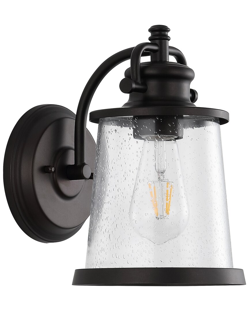 Jonathan Y Marais Rustic Led Outdoor Lantern In Bronze