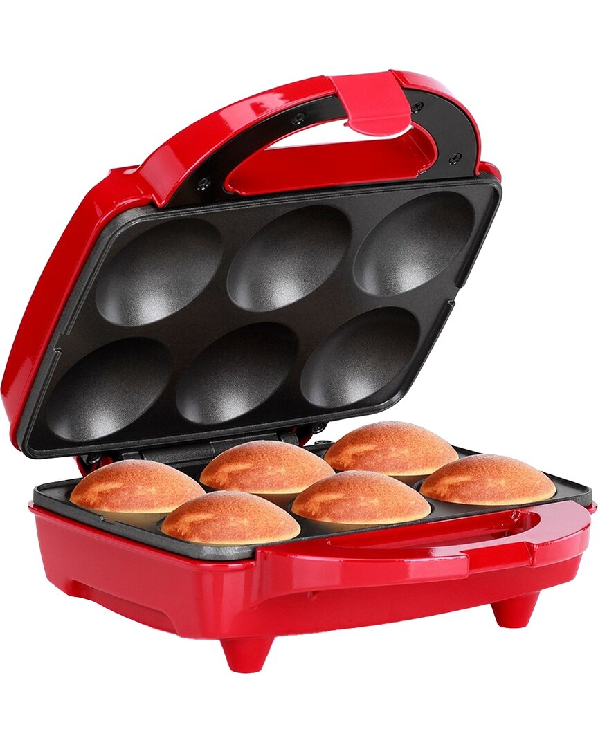 Holstein Housewares 6-count Cupcake Maker In Red