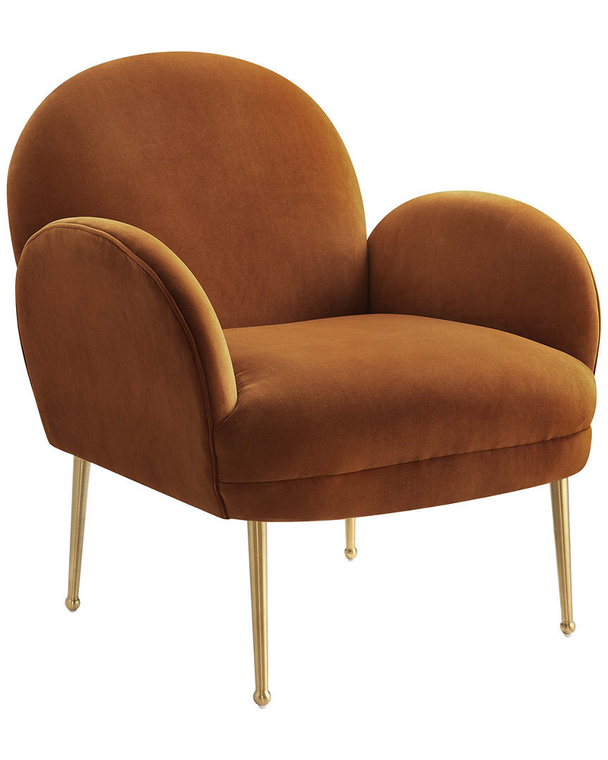 Tov Gwen Cognac Velvet Chair