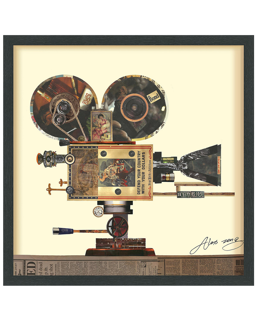 Empire Art Direct Antique Film Projector Framed Artwork By Alex Zeng