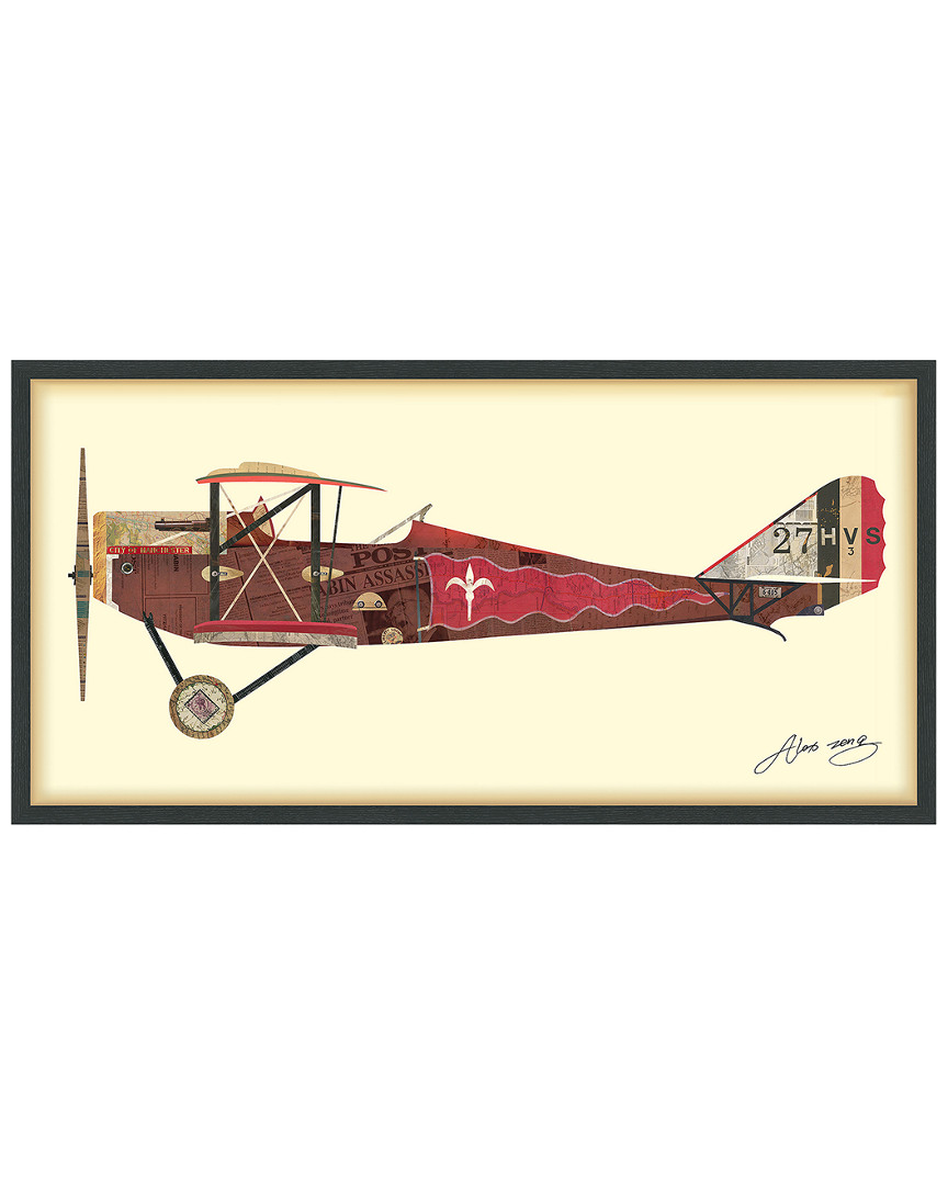 Empire Art Direct Antique Biplane #2 Framed Artwork By Alex Zeng