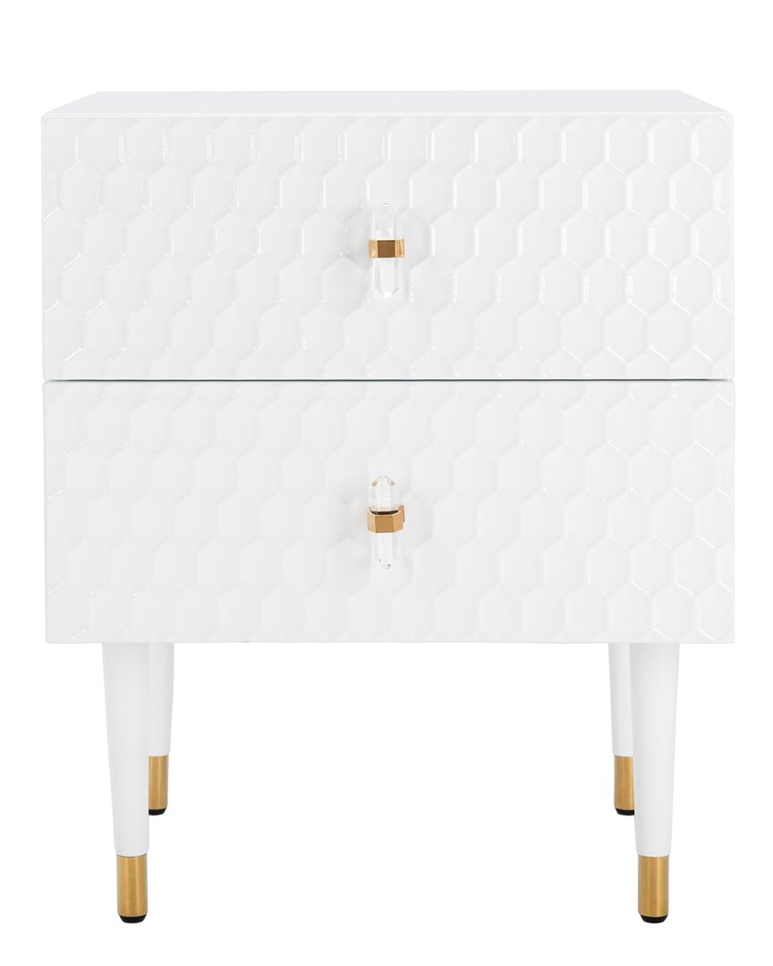 Safavieh Couture Neptune 2 Drawer Side Table