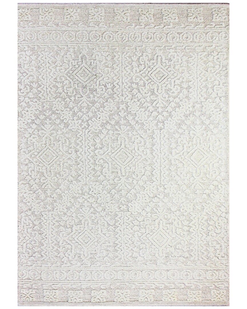 Bashian Rugs Bashian Verona Transitional Wool Rug In White