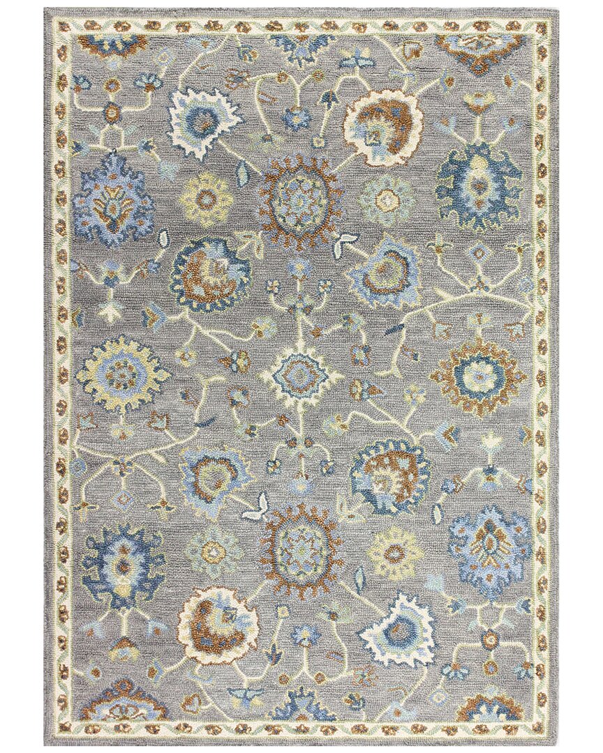 Bashian Rugs Bashian Valencia Transitional Wool Rug In Grey