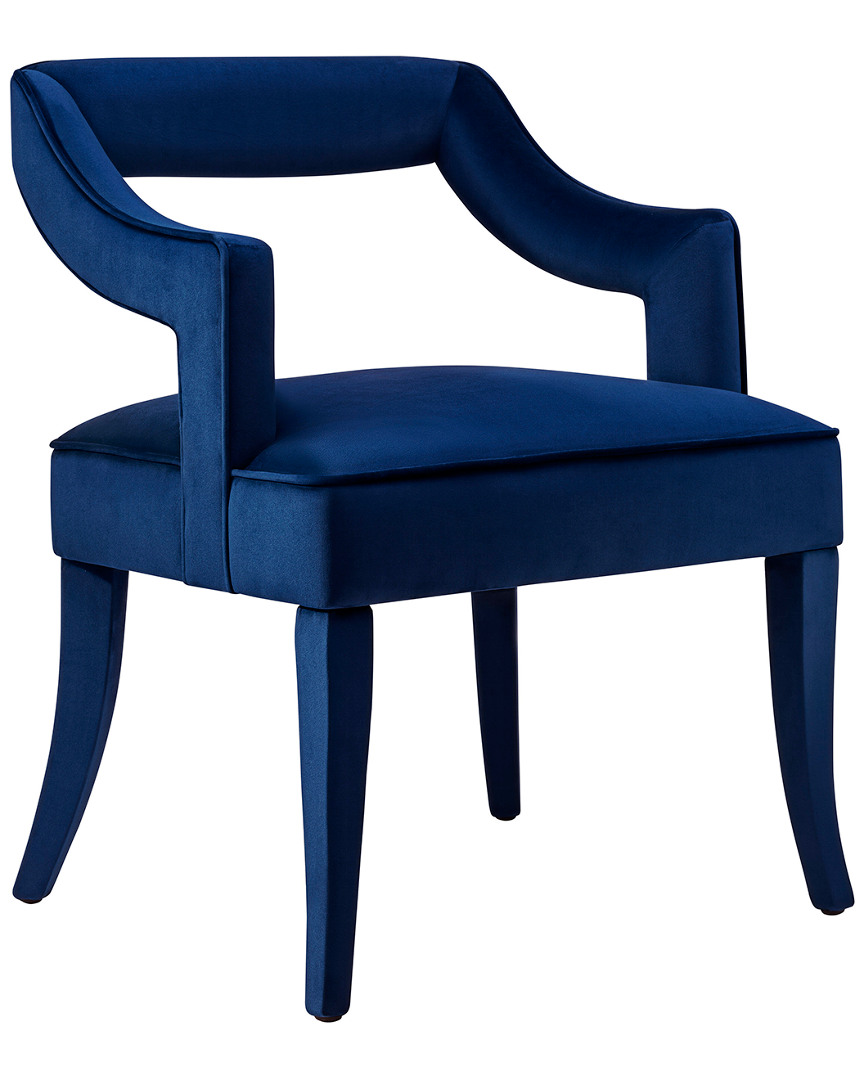 Tov Furniture Tiffany Navy Velvet Chair