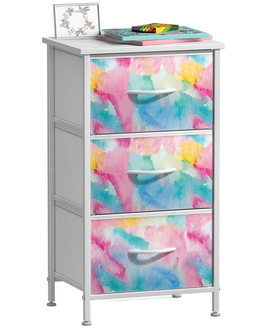 Sorbus 3-drawer Dresser In Multi