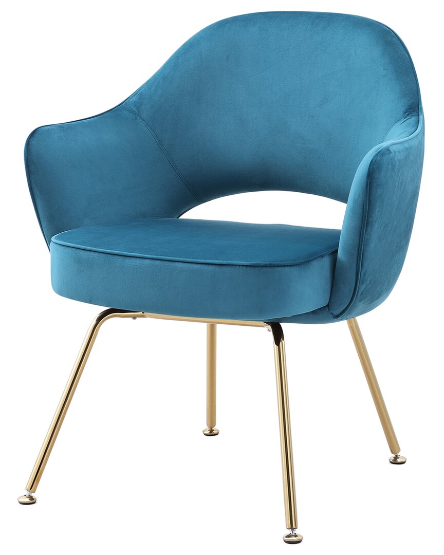 Design Guild Saarinen Modern Arm Chair In Teal