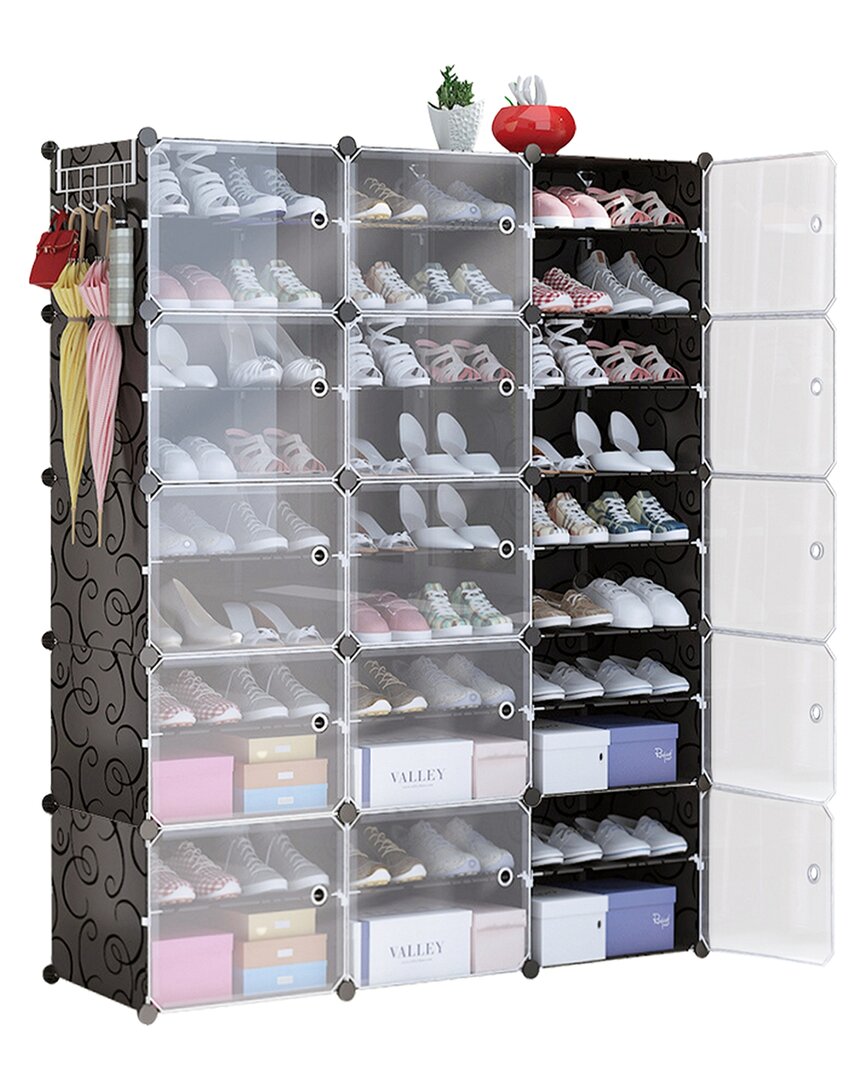 Fresh Fab Finds 10-tier 3-row Shoe Rack Organizer