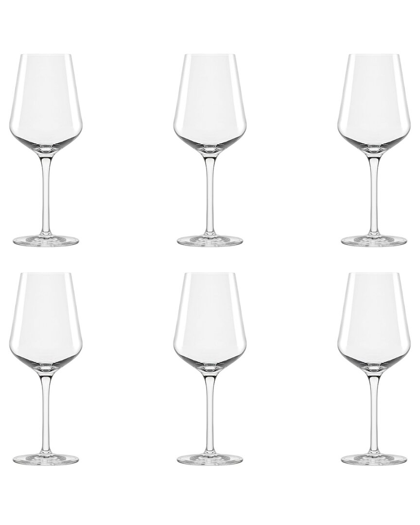 10 Strawberry Street Set Of 6 Breckenridge Glassware: Red Wine Glass
