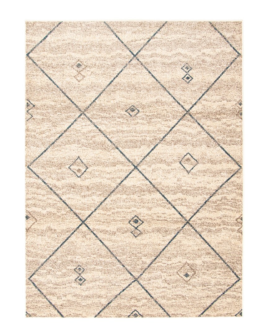 Ecarpet Devos Bohemian Moroccan Rug In Ivory