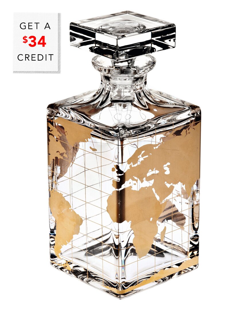 Shop Vista Alegre Atlas Whiskey Decanter With $34 Credit In Clear