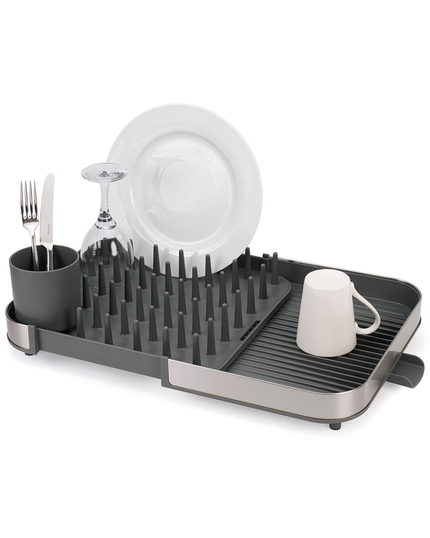 Joseph Joseph Expanding Steel Dish Rack In Gray