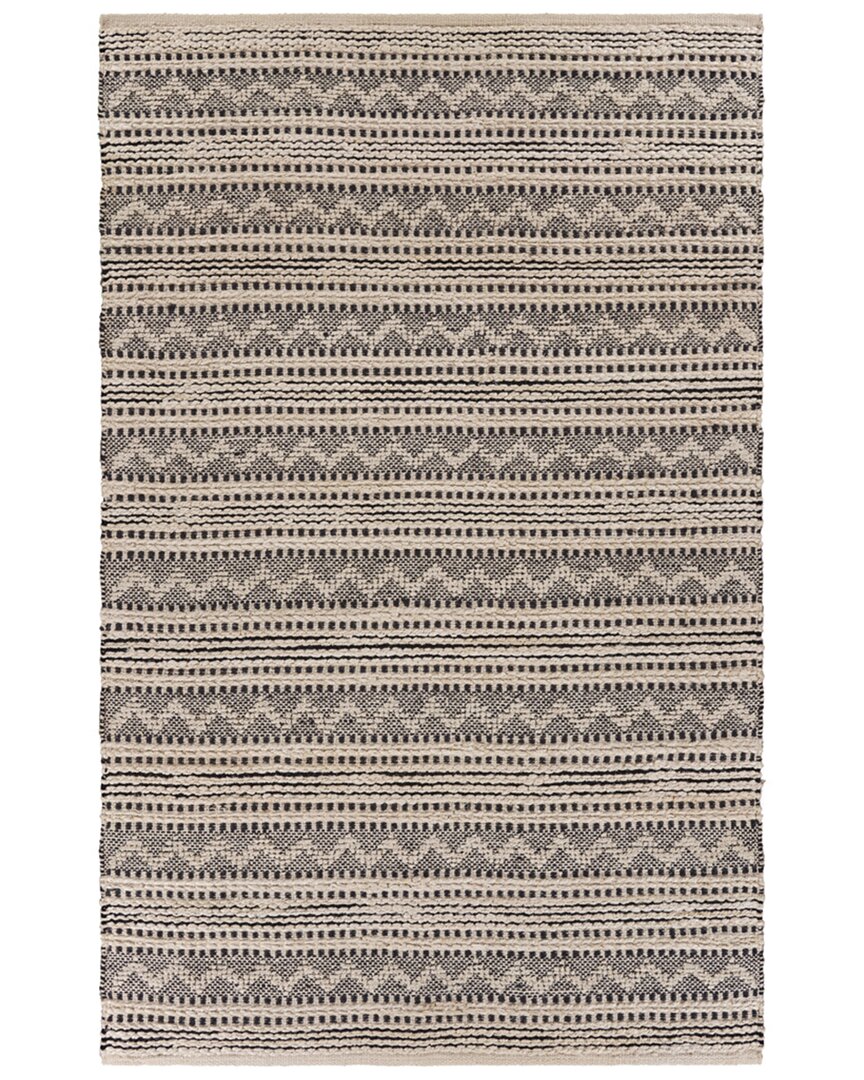 Lr Home Bleached Naturals Bohemian Rug In Black