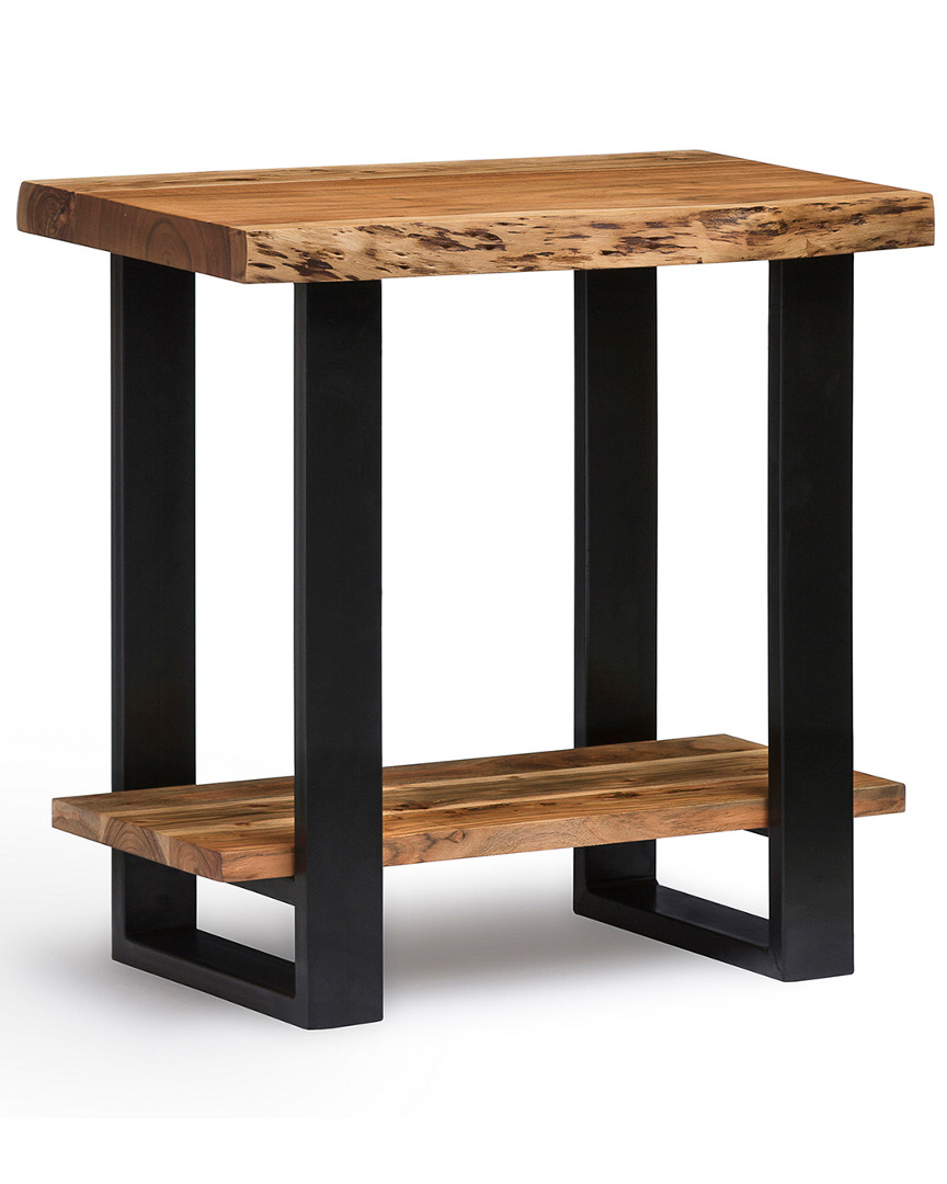Alaterre Alpine Natural Live Edge Wood End Table