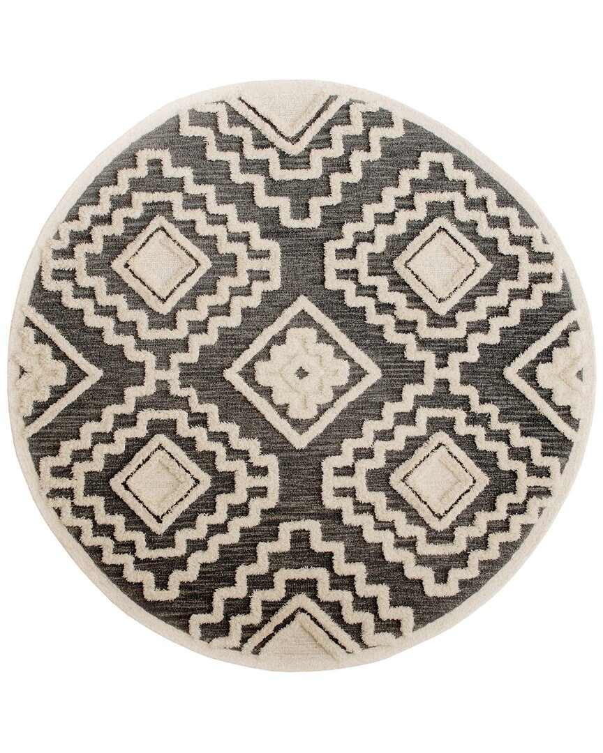 Lr Home Sinuous Modern Rug In Gray