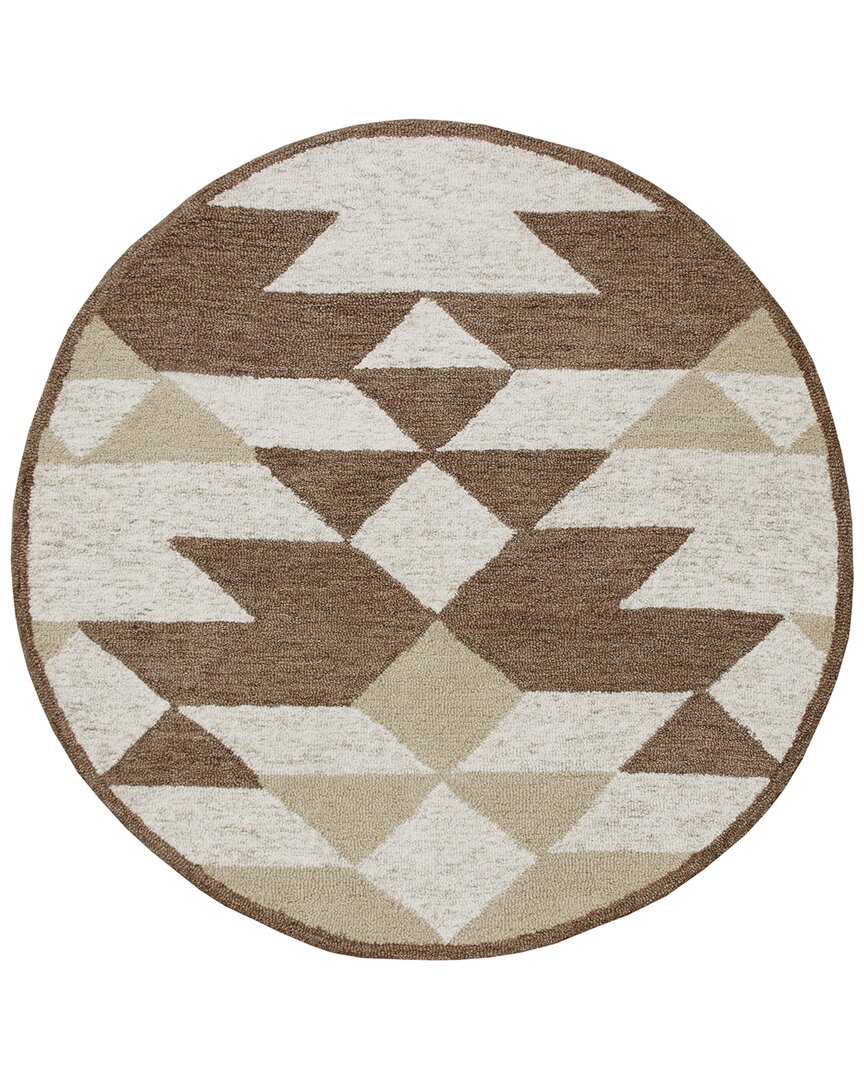 Lr Home Sinuous Modern Rug In Brown