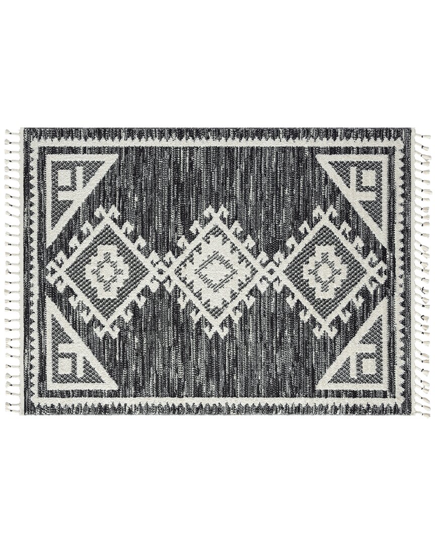 Luxe Weavers Discontinued  Ibiza Southwestern Rug In Black