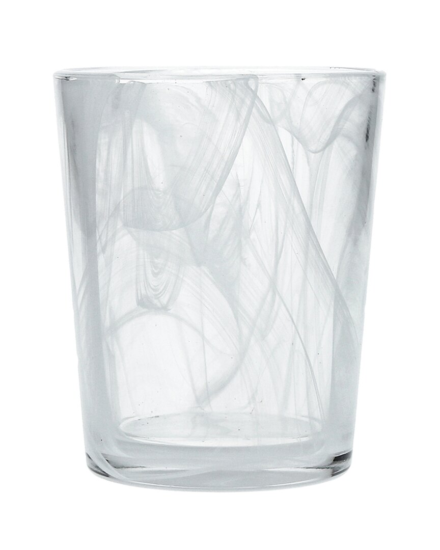 Fortessa Set Of 6 Swirl 11oz Double Old Fashioned Glasses In Transparent