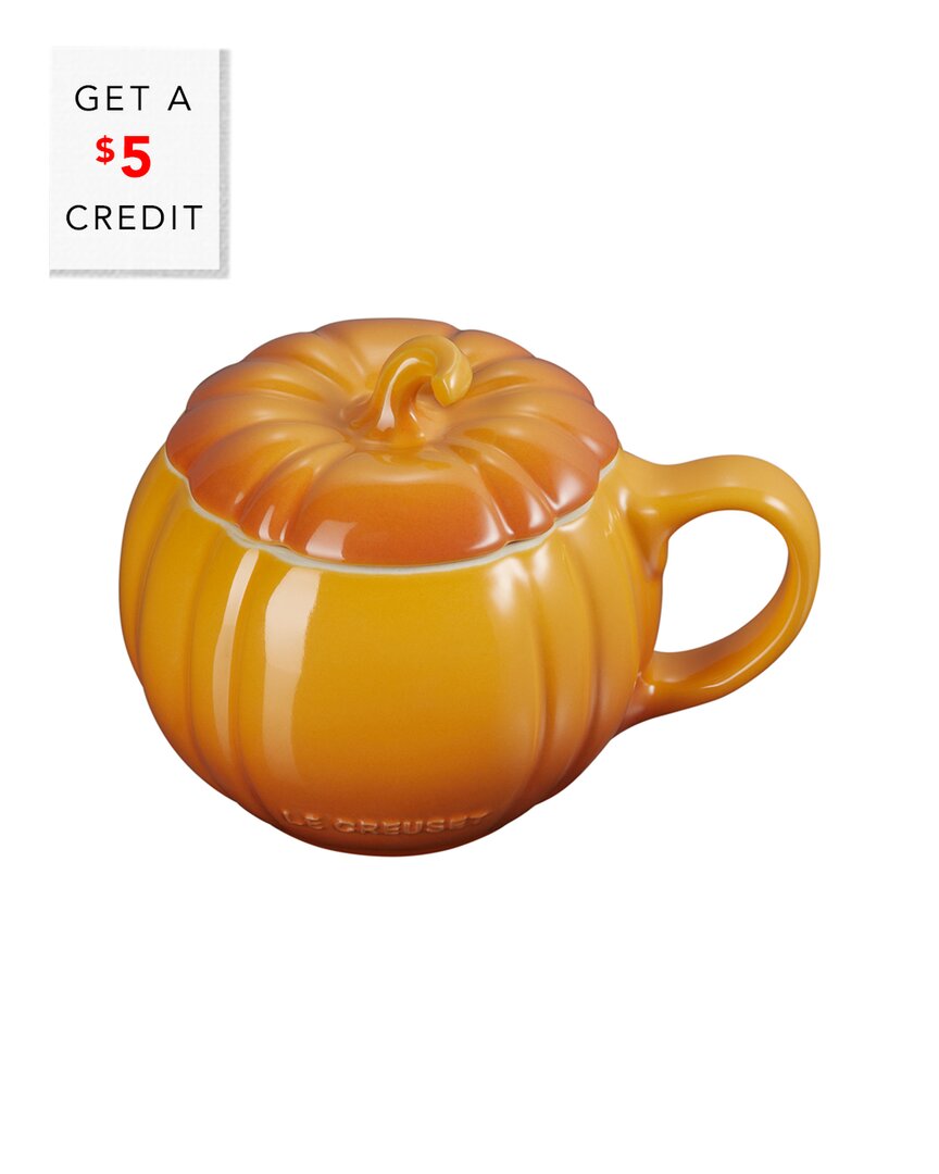Le Creuset Pumpkin Mug With Lid With $5 Credit