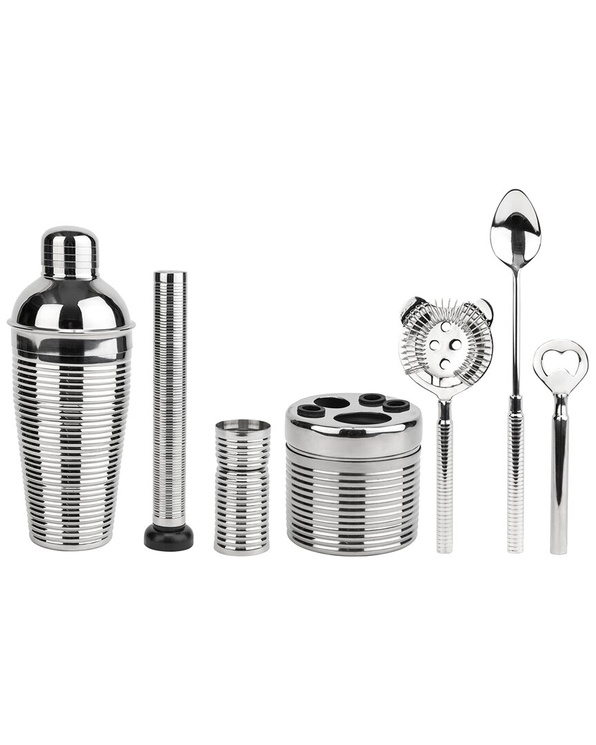 French Home 7pc Stainless Steel Barware Set
