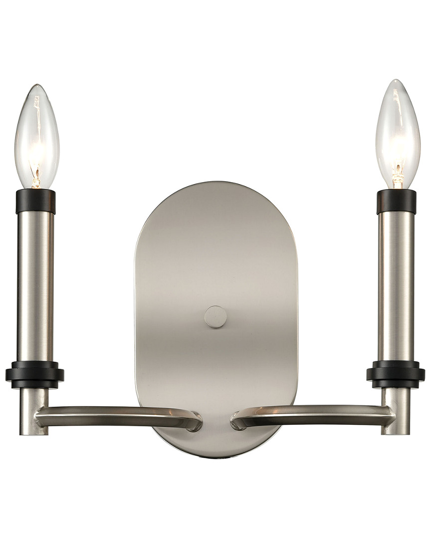 Artistic Home & Lighting Sunsphere 2-light Wall Sconce In Gray