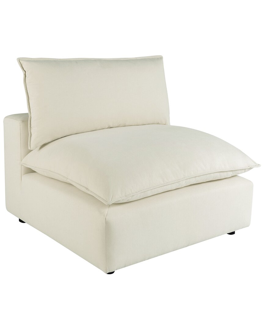 Tov Furniture Cali Armless Chair In Beige