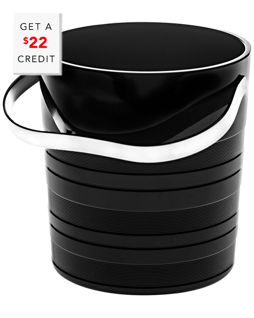 Vista Alegre Vinyl Ice Bucket In Black