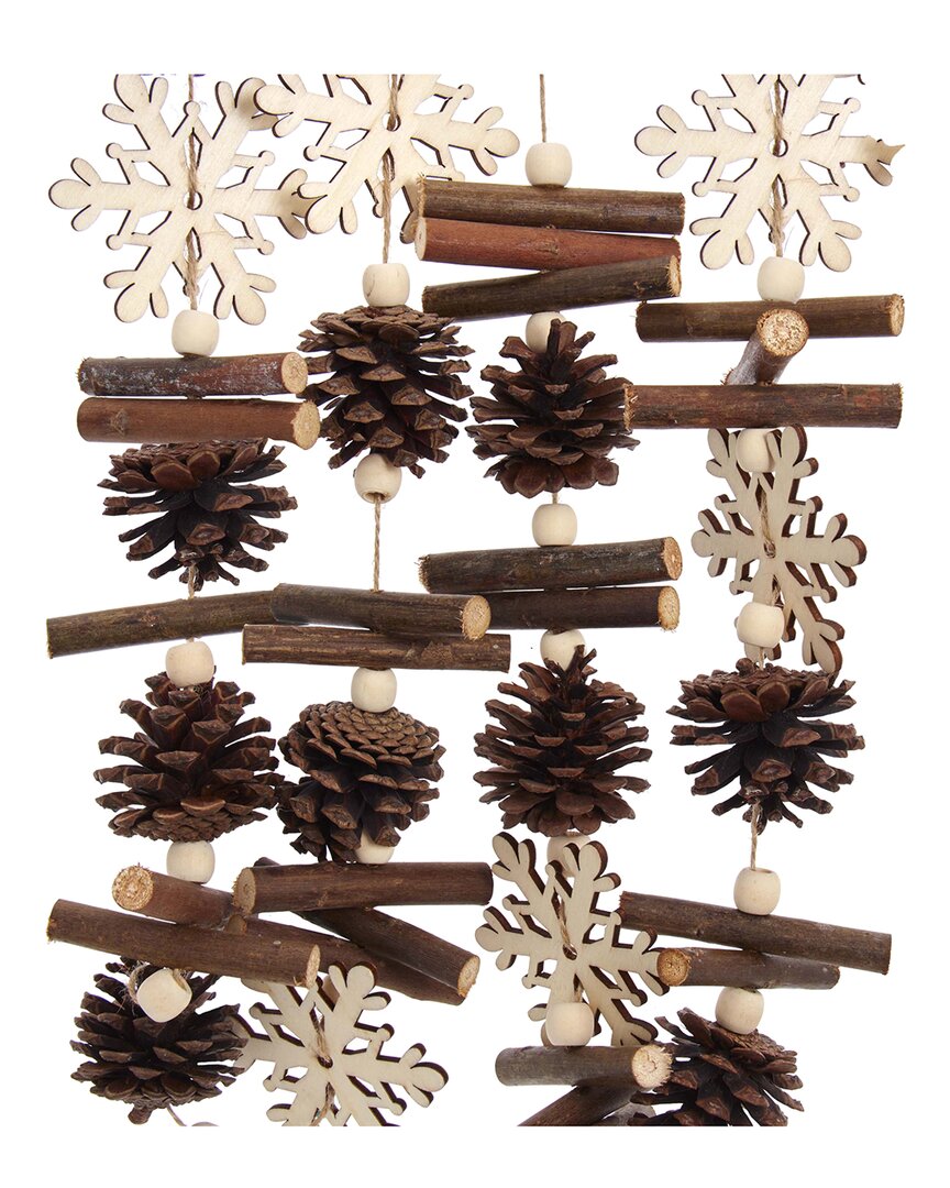 Kurt Adler 5.6in Lodge Garland Ornament In Multi