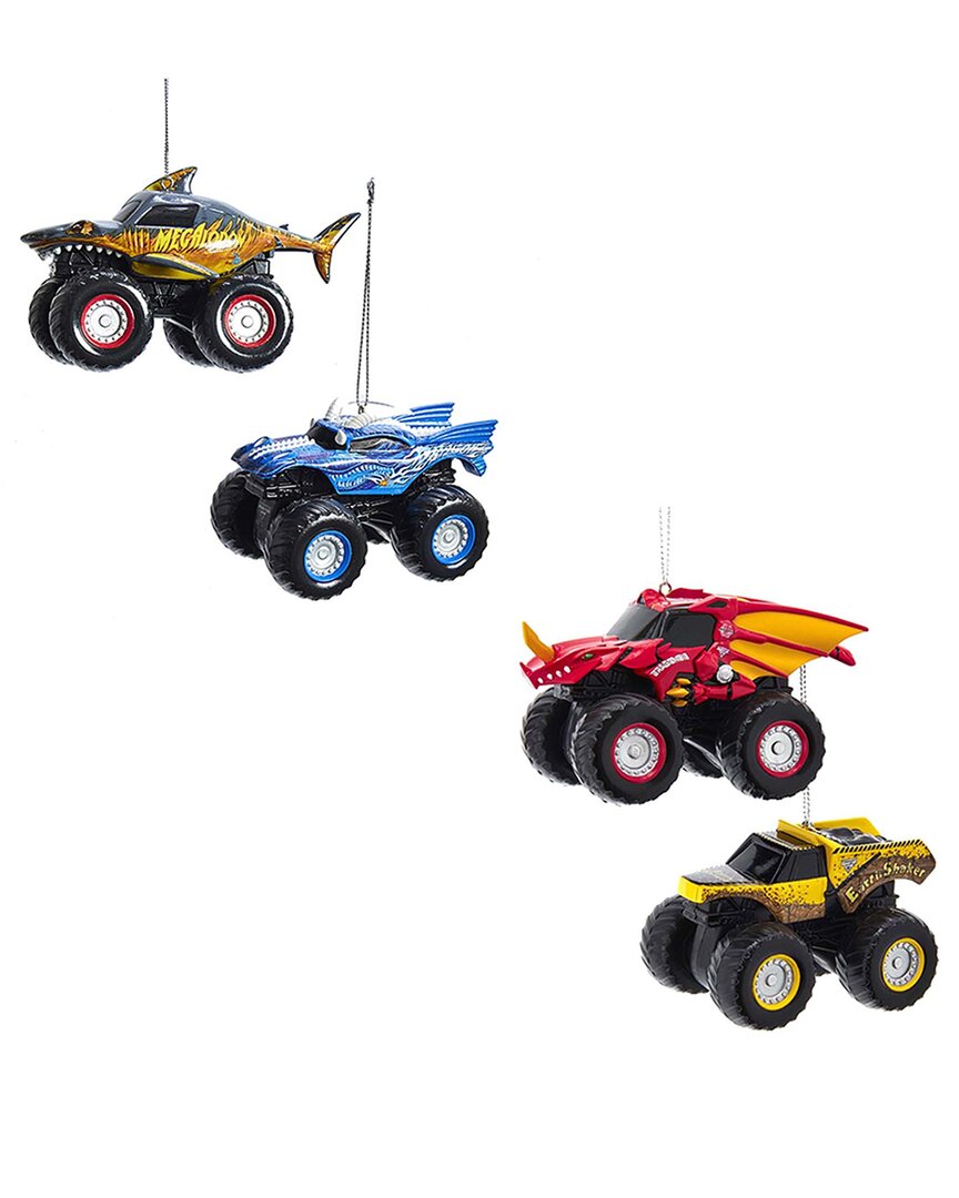 Kurt Adler Monster Jam Ornament Set In Multi