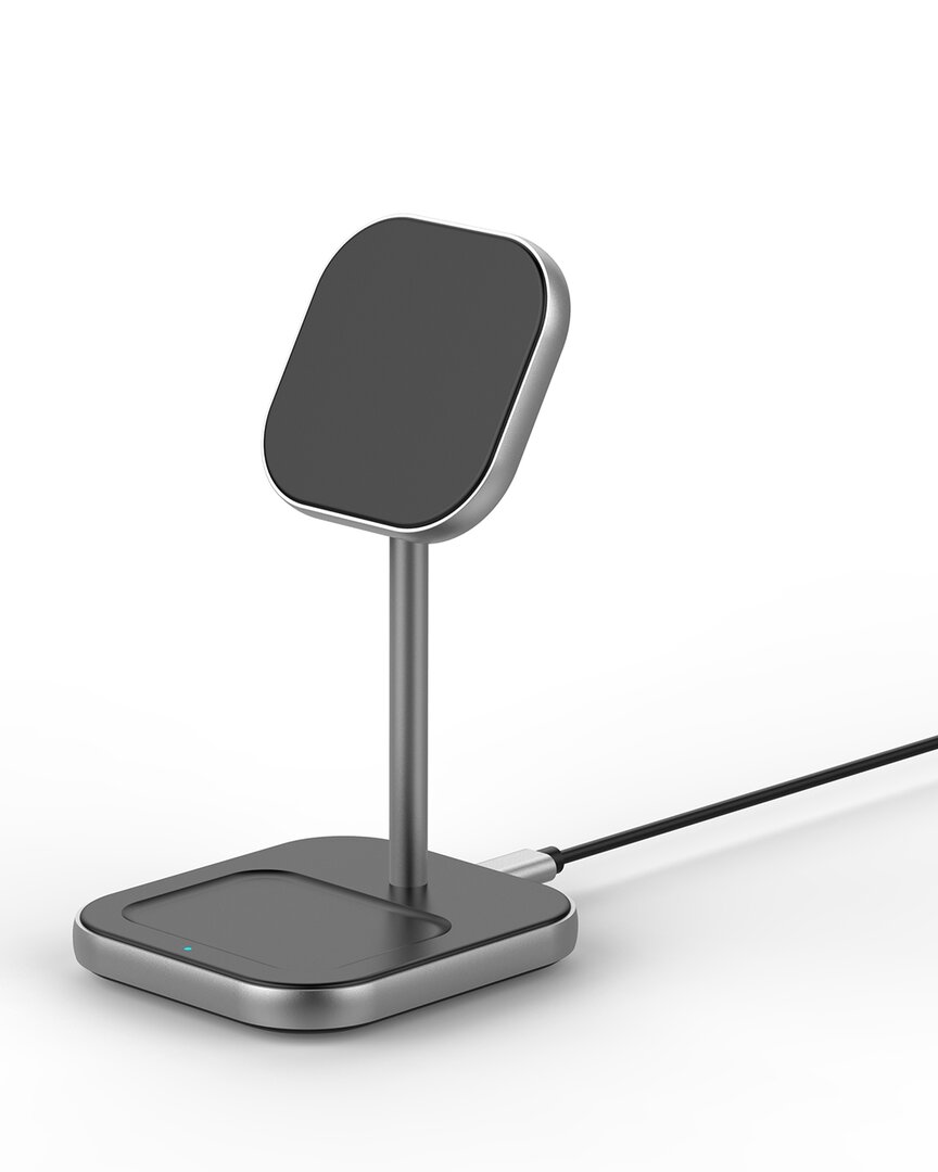 Posh Tech 2-n-1 Mfi Charging Stand For Apple Products In Black