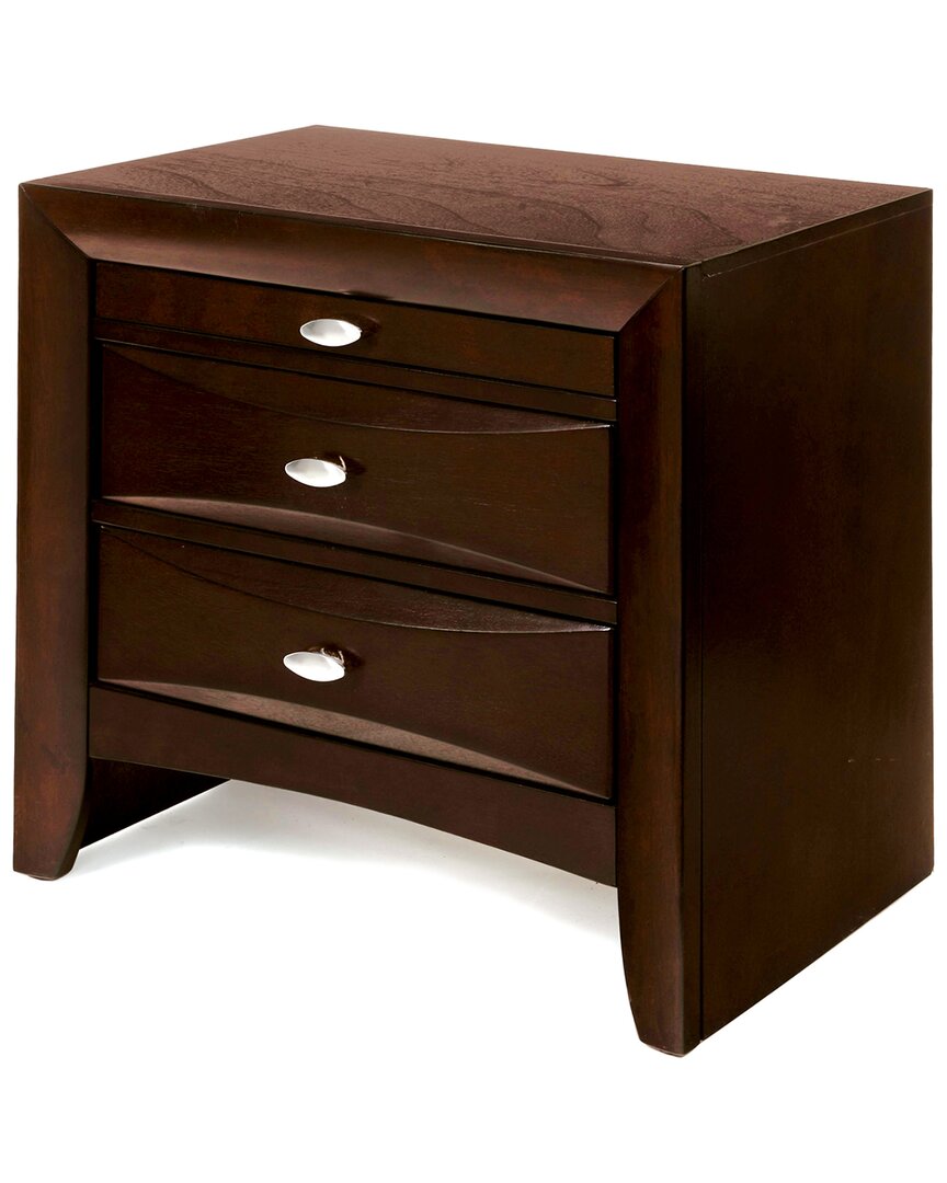 Acme Furniture Ireland I/storage Nightstand In Brown