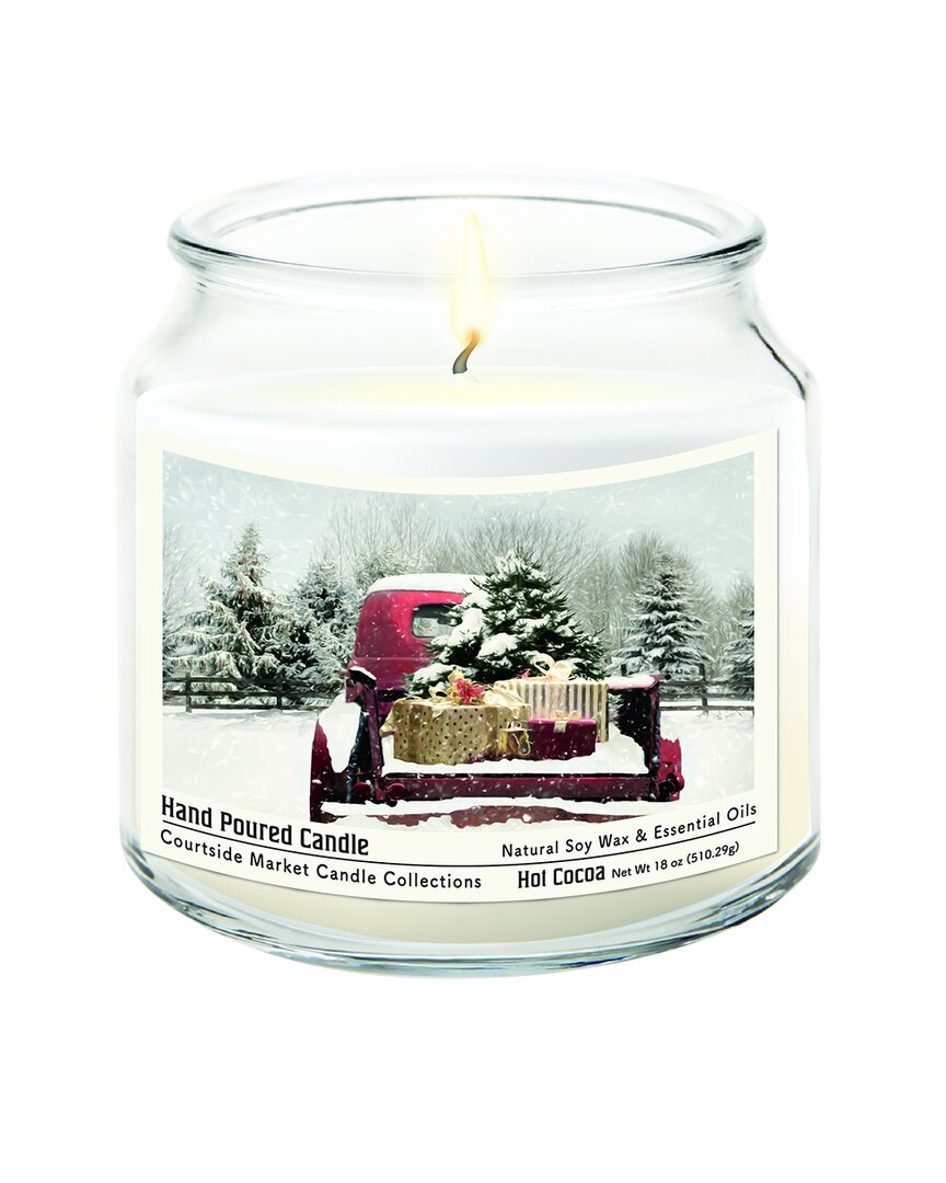 Courtside Market Wall Decor Courtside Market Red Christmas Truck Candle In Multi