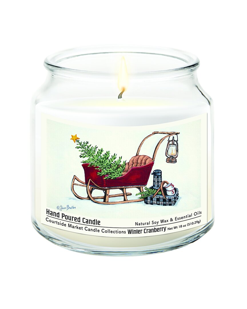 Courtside Market Wall Decor Courtside Market Santa's Sleigh Candle In Multi