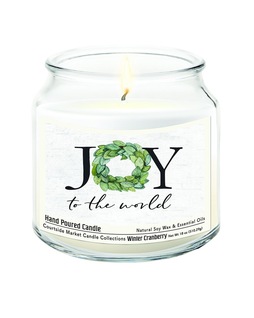 Courtside Market Wall Decor Courtside Market Joy To The World Candle In Multi