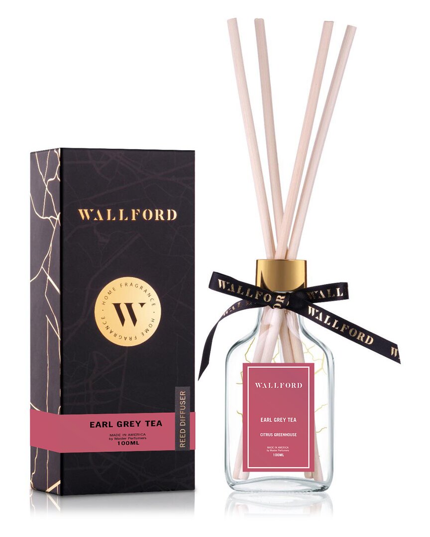 Wallford Home Fragrance Earl Grey Tea Reed Diffuser In Gold