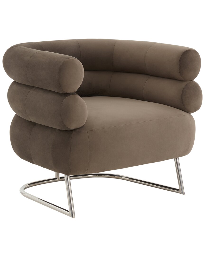 Safavieh Couture Jacobson Modern Accent Chair In Brown